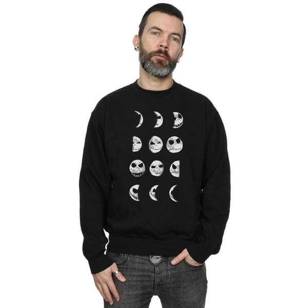 Disney Mens Nightmare Before Christmas Jack Moon Sweatshirt