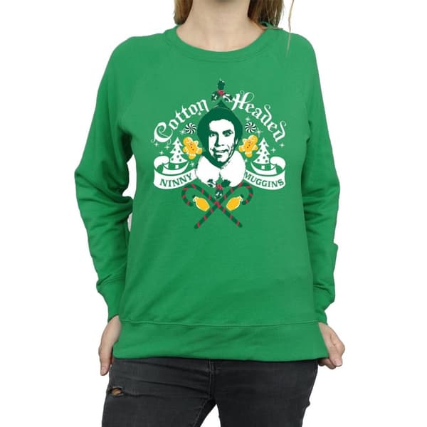 Elf Dam/Tjej Headed Ninny Muggins Sweatshirt