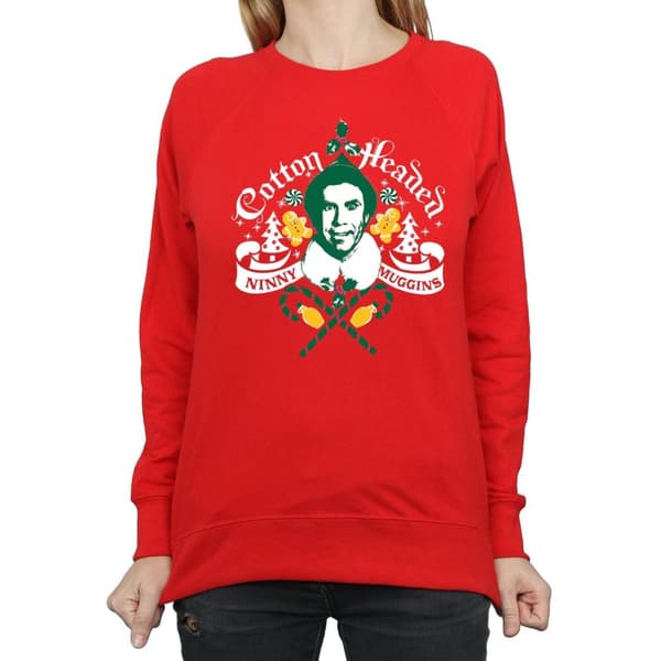 Elf Dam/Tjej Headed Ninny Muggins Sweatshirt