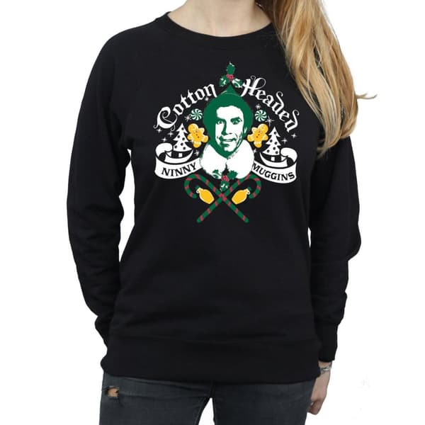 Elf Dam/Tjej Headed Ninny Muggins Sweatshirt