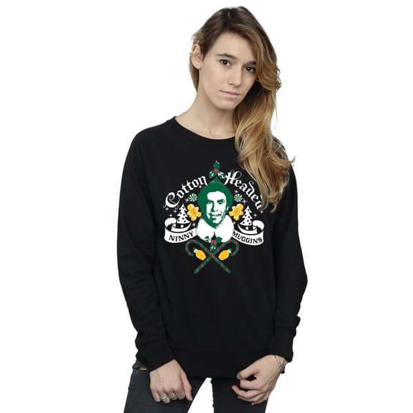Elf Dam/Tjej Headed Ninny Muggins Sweatshirt