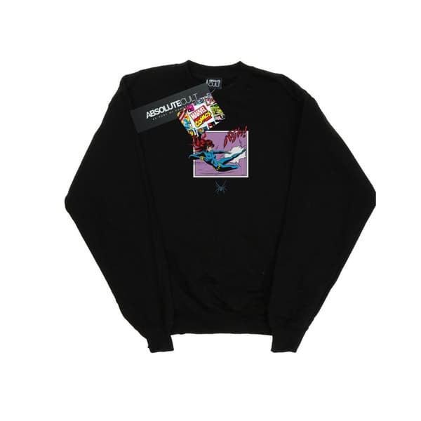 Marvel Comics Girls Black Widow Kick Frame Sweatshirt Black 7-8 Years