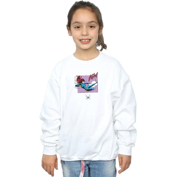 Marvel Comics Girls Black Widow Kick Frame Sweatshirt