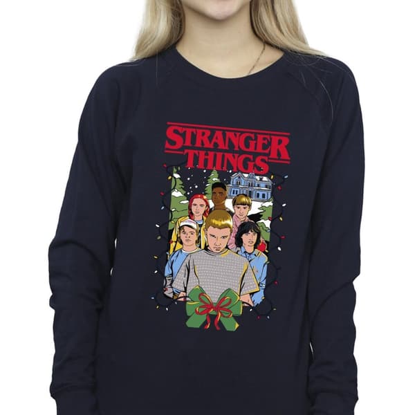Netflix Sweatshirt med julmotiv från Stranger Things - dam/dam