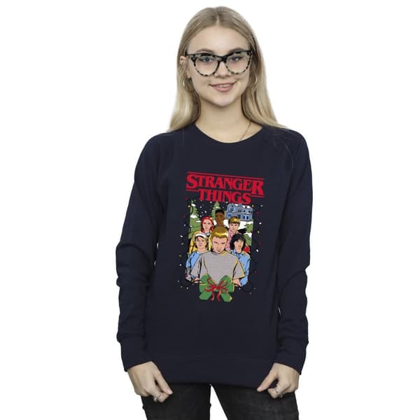 Netflix Sweatshirt med julmotiv från Stranger Things - dam/dam