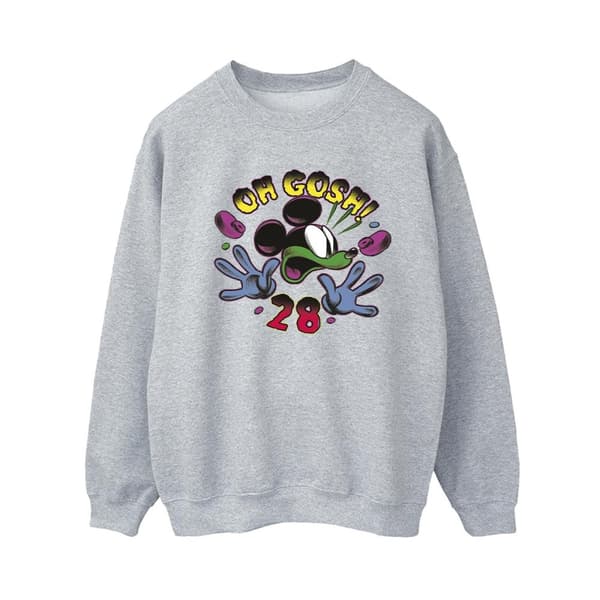 Disney Dam/Tjej Musse Pigg Oh Gosh Pop Art Sweatshirt Sports Grey S
