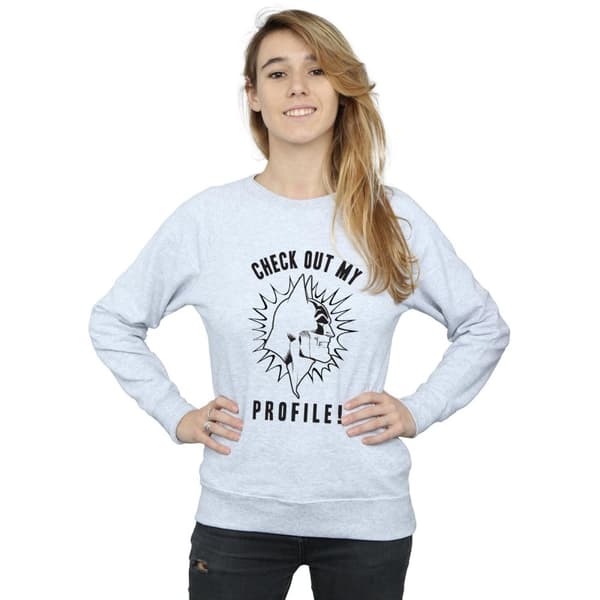 DC Comics Womens/Ladies Batman Check Out My Profile Sweatshirt