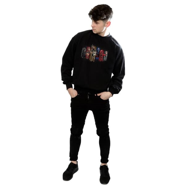 DC Comics Mens Justice League Movie Team Hexagons Sweatshirt