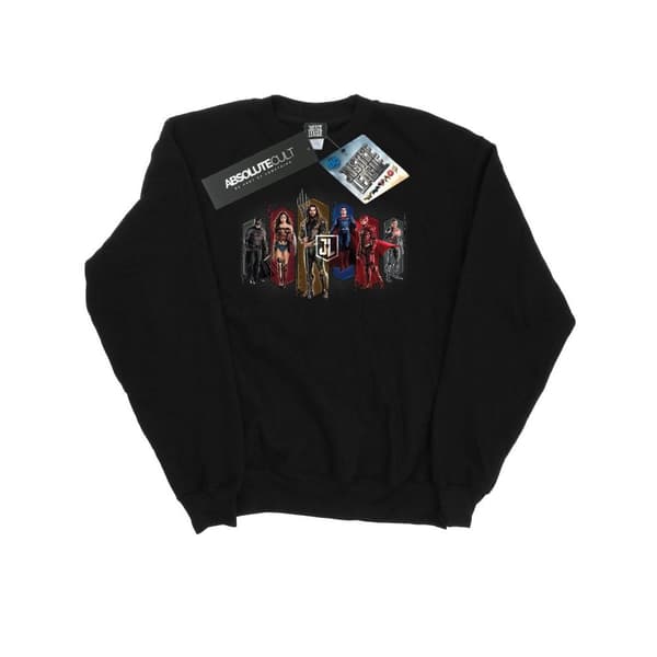 DC Comics Mens Justice League Movie Team Hexagons Sweatshirt