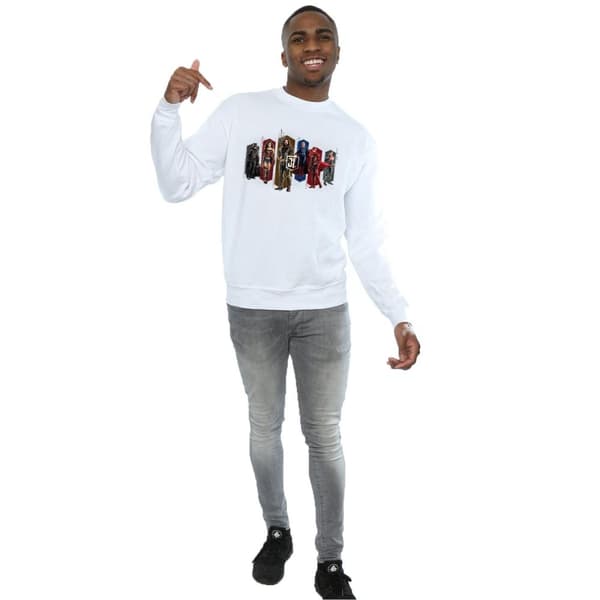 DC Comics Mens Justice League Movie Team Hexagons Sweatshirt