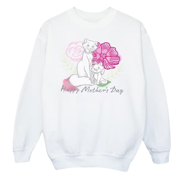 Disney Girls The Aristocats Mother´s Day Sweatshirt White 5-6 Years