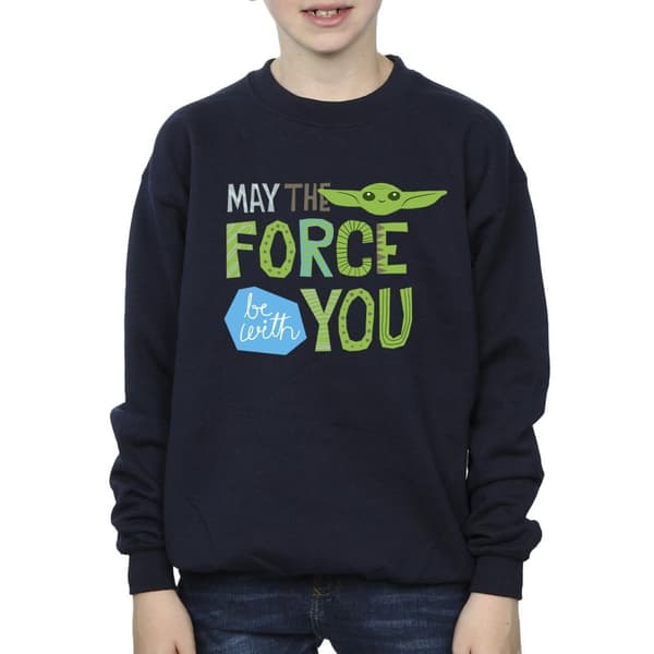 Star Wars Pojkar Mandalorian May The Force Be With You Sweatshirt