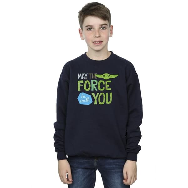 Star Wars Pojkar Mandalorian May The Force Be With You Sweatshirt