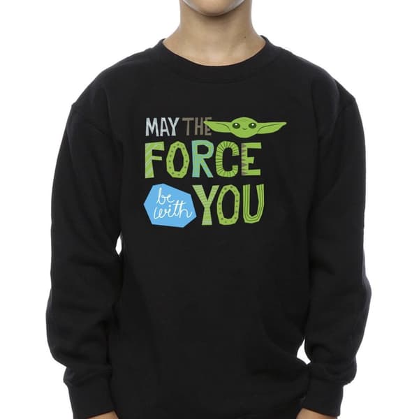 Star Wars Pojkar Mandalorian May The Force Be With You Sweatshirt