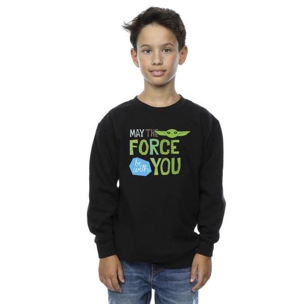 Star Wars Pojkar Mandalorian May The Force Be With You Sweatshirt