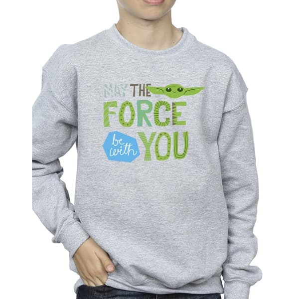 Star Wars Pojkar Mandalorian May The Force Be With You Sweatshirt