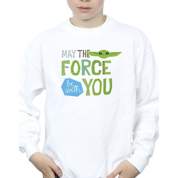 Star Wars Pojkar Mandalorian May The Force Be With You Sweatshirt