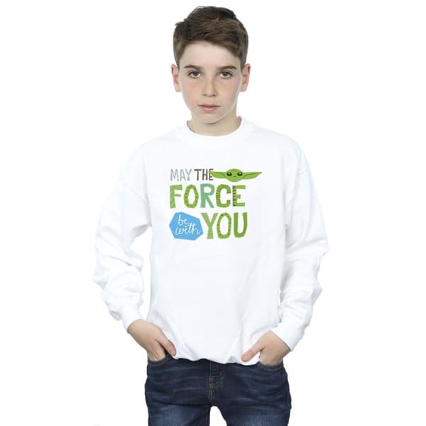 Star Wars Pojkar Mandalorian May The Force Be With You Sweatshirt