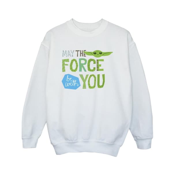 Star Wars Pojkar Mandalorian May The Force Be With You Sweatshirt