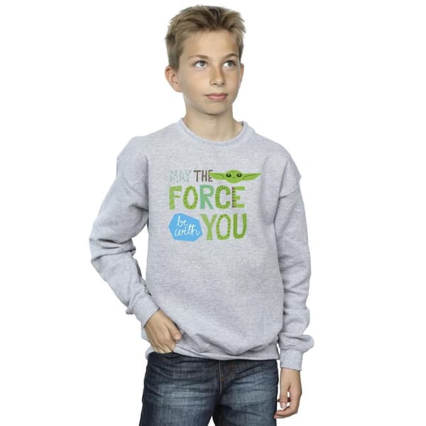 Star Wars Pojkar Mandalorian May The Force Be With You Sweatshirt