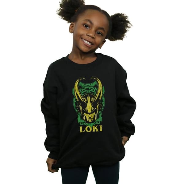 Marvel Girls Loki Badge Sweatshirt