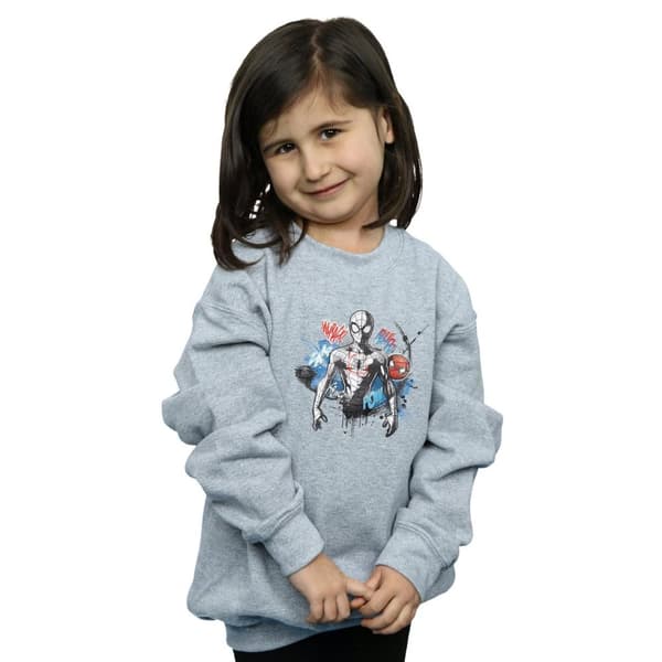 Marvel Girls Spider-Man Graffiti Pose Sweatshirt