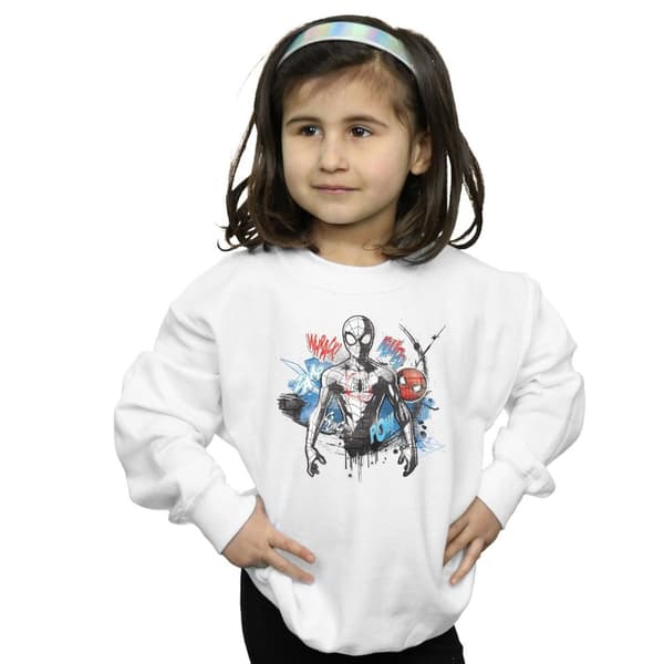 Marvel Girls Spider-Man Graffiti Pose Sweatshirt