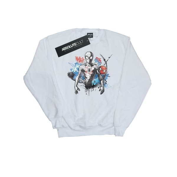 Marvel Girls Spider-Man Graffiti Pose Sweatshirt