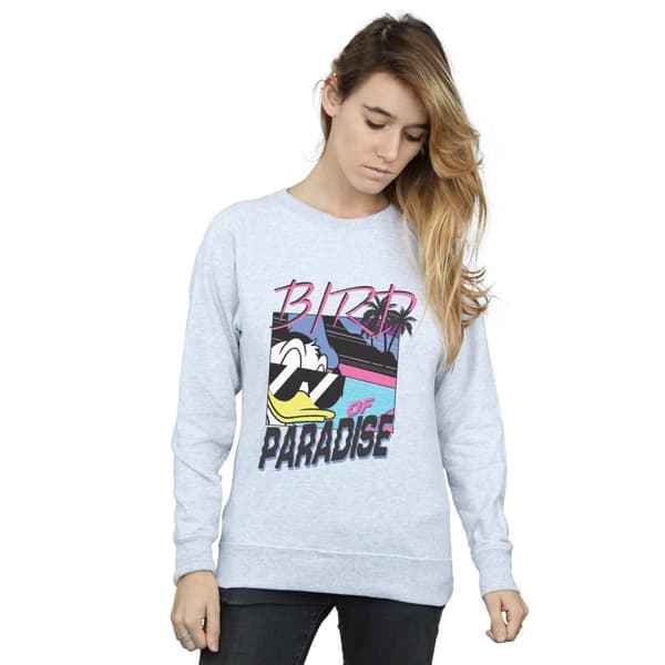Disney Womens/Ladies Donald Duck Bird Of Paradise Sweatshirt