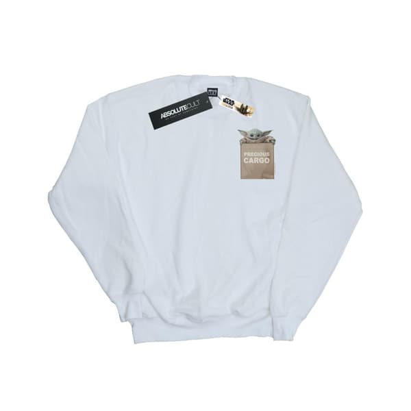 Star Wars Mens The Mandalorian Precious Cargo Faux Pocket Sweatshirt