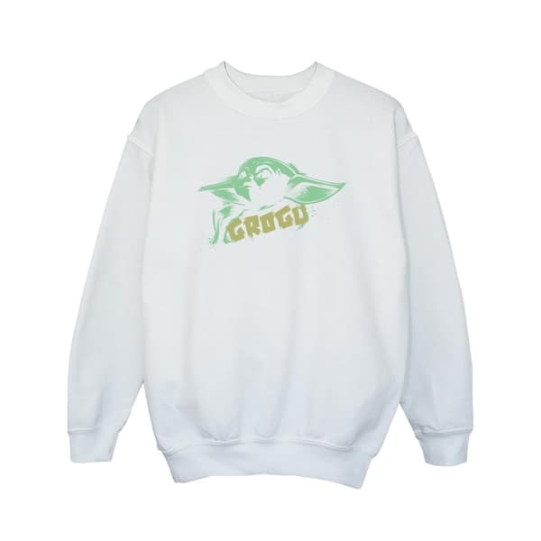 Star Wars Girls The Mandalorian Grogu The Child Splat Sweatshirt