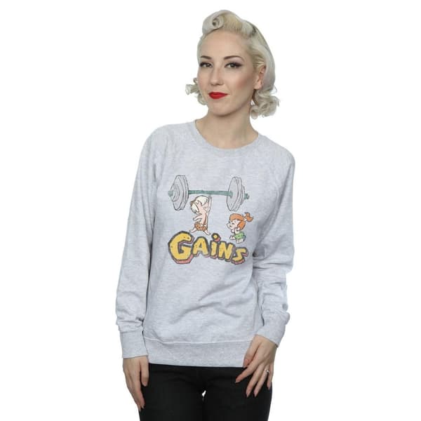 The Flintstones Womens/Ladies Bam Bam Gains Distressed Sweatshirt