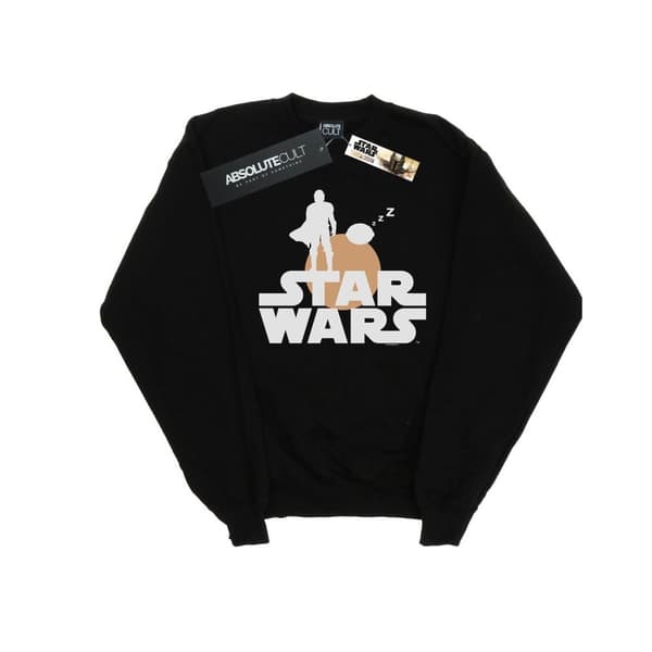 Star Wars Girls The Mandalorian Mando And The Child Silhouette Sweatshirt