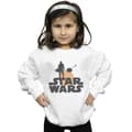 Miniatyrbild 2 av 3: Star Wars Girls The Mandalorian Mando And The Child Silhouette Sweatshirt