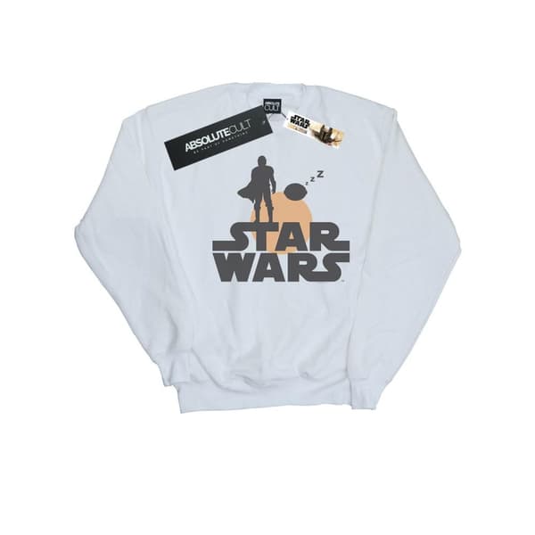 Star Wars Girls The Mandalorian Mando And The Child Silhouette Sweatshirt