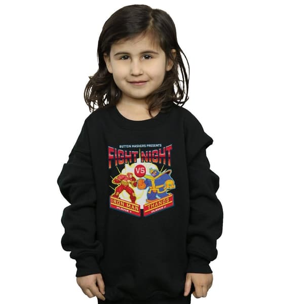Marvel Sweatshirt för flickor Fight Night Iron Man Vs Thanos