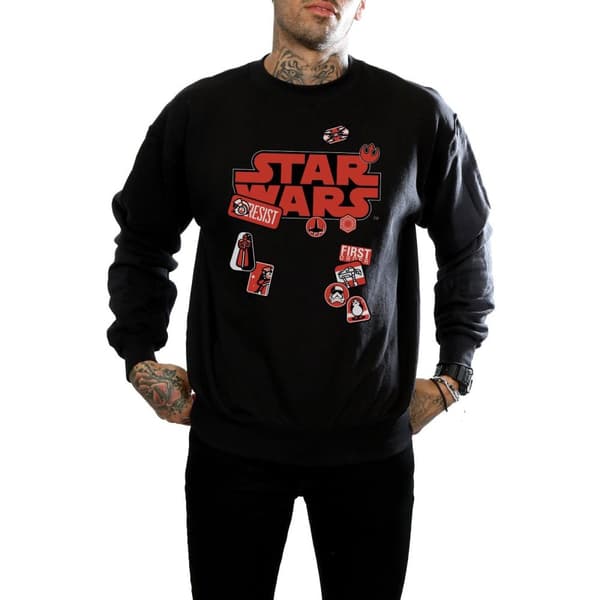 Star Wars Mens The Last Jedi Badges Sweatshirt