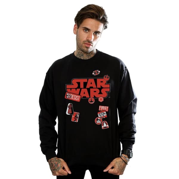 Star Wars Mens The Last Jedi Badges Sweatshirt