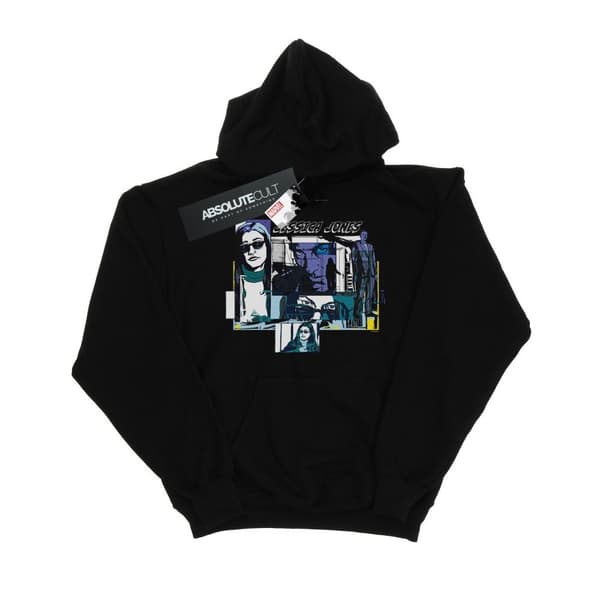 Marvel Womens/Ladies Jessica Jones Comic Panels Hoodie Black XXL