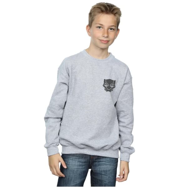 Marvel Black Panther Black On Black - Sweatshirt med brösttryck för pojkar