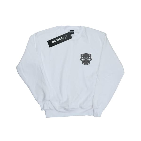 Marvel Boys Black Panther Black On Black Chest Print Sweatshirt