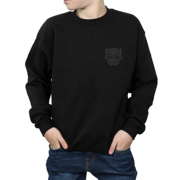 Marvel Black Panther Black On Black - Sweatshirt med brösttryck för pojkar