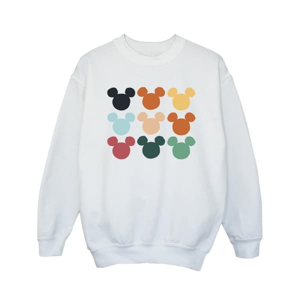 Disney Girls Mickey Mouse Heads Square Sweatshirt