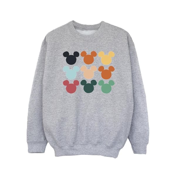 Disney Girls Mickey Mouse Heads Square Sweatshirt