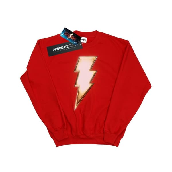 DC Comics Dam/Tjej - Shazam Bolt - Sweatshirt med logotyp