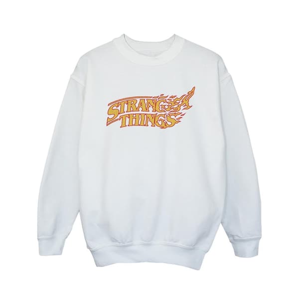 Netflix Girls Stranger Things Logo Breaking Sweatshirt