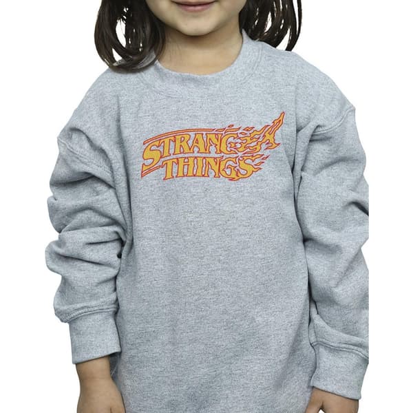 Netflix Girls Stranger Things Logo Breaking Sweatshirt