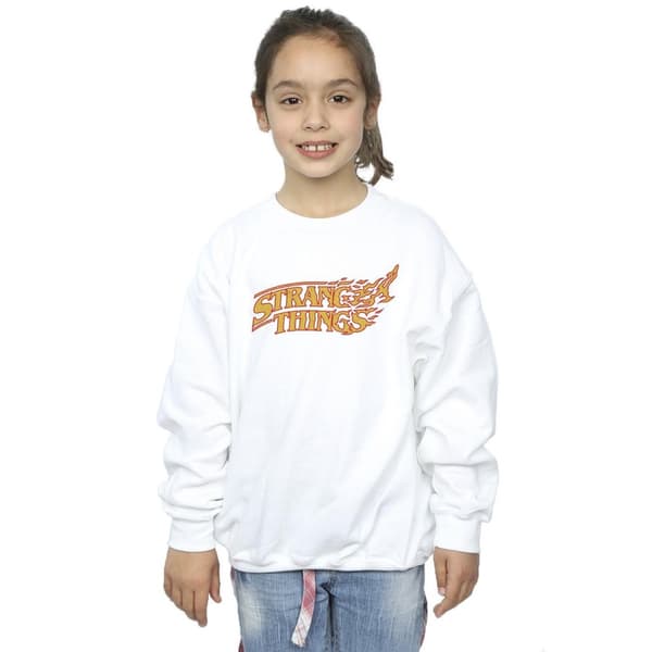 Netflix Girls Stranger Things Logo Breaking Sweatshirt