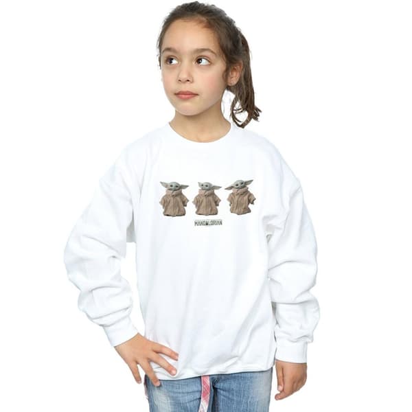 Star Wars Girls The Mandalorian The Child Poses Sweatshirt