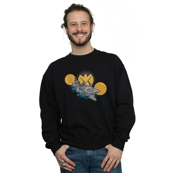 Marvel Mens S.H.I.E.L.D. Hellicarrier Sweatshirt